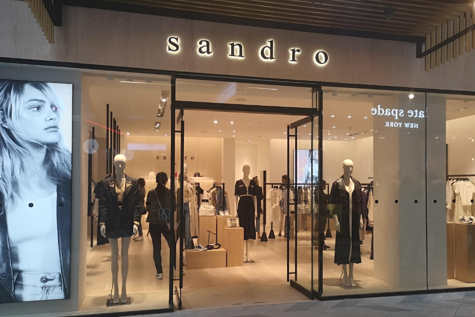 Sandro shop front